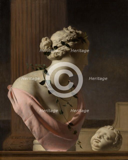 Trompe l'Oeil with a Bust of Venus. Creator: Caesar Boëtius van Everdingen.