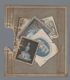 Trompe l'oeil with five drawings and prints, 1793. Creator: J. van Sittert