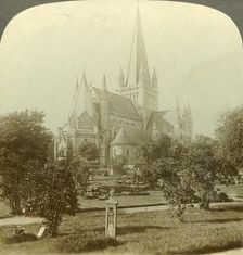 Trondhjem cathedral, whose traditions reach back eight centuries, Norway c1905. Creator: Unknown