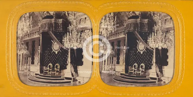 Trone, 1860s. Creator: E Lamy.