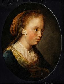 Tronie of a Girl, c1635-1640. Creator: Gerrit Dou
