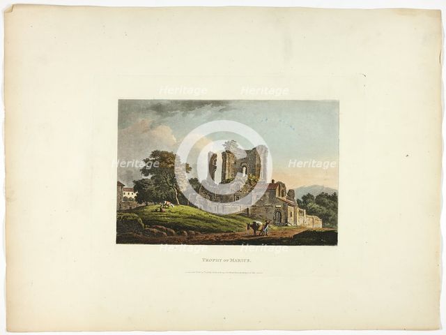 Trophy of Marius, plate thirty-one from the Ruins of Rome, published February 20, 1798. Creator: Matthew Dubourg.
