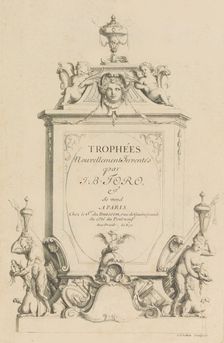 Trophées Nouvellement Inventez par J.B. Toro (Title Page), 1716., 1716. Creator: Jean Bernard Toro