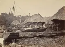 Tropical Scenery, Landing, Chipigana, 1871. Creator: John Moran