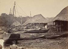 Tropical Scenery, Landing, Chipigana, 1871. Creator: John Moran