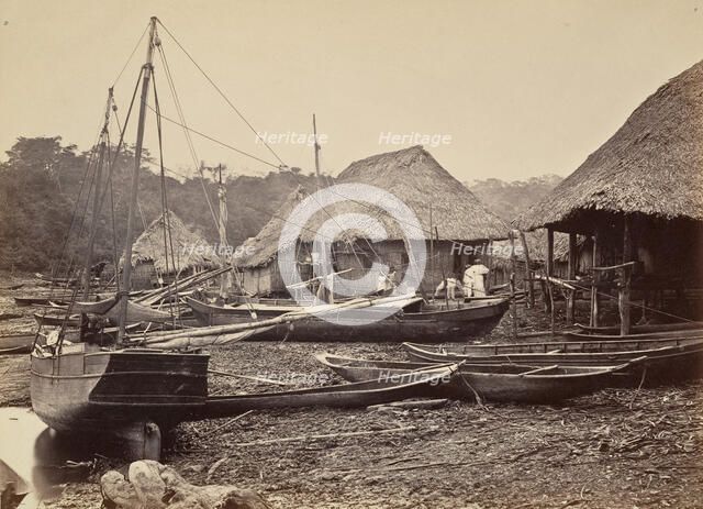 Tropical Scenery, Landing, Chipigana, 1871. Creator: John Moran.