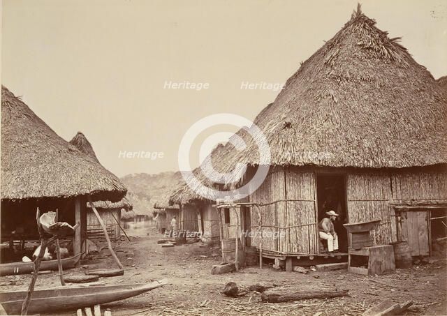 Tropical Scenery, Street, Chipigana, 1871. Creator: John Moran.