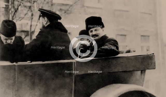 Trotsky and Joffe in Brest-Litovsk, 1918, 1918.