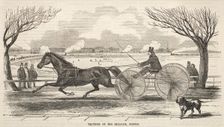 Trotting on the Mill Dam, Boston, 1859. Creator: Winslow Homer (American, 1836-1910)