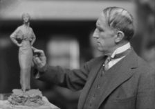 Troubetzkoy, Paul, Prince, portrait photograph, 1914 Jan. 28. Creator: Arnold Genthe