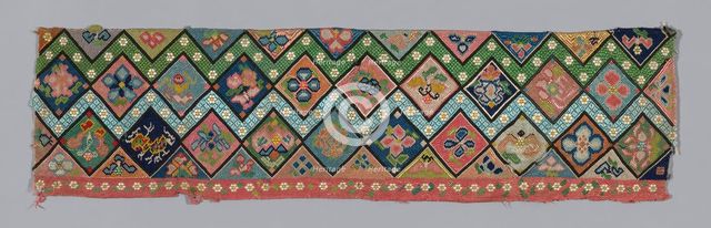 Trouser Band, China, Qing dynasty (1644-1911), 1875/1900. Creator: Unknown.