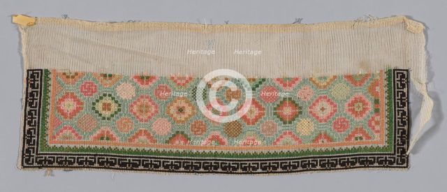Trouser Band, China, Qing dynasty (1644-1911), 1875/1900. Creator: Unknown.