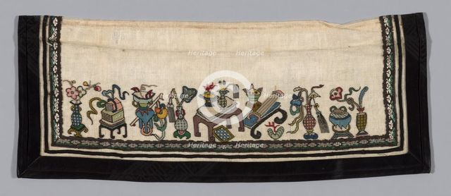 Trouser Band, China, Qing dynasty (1644-1911), 1875/1900. Creator: Unknown.