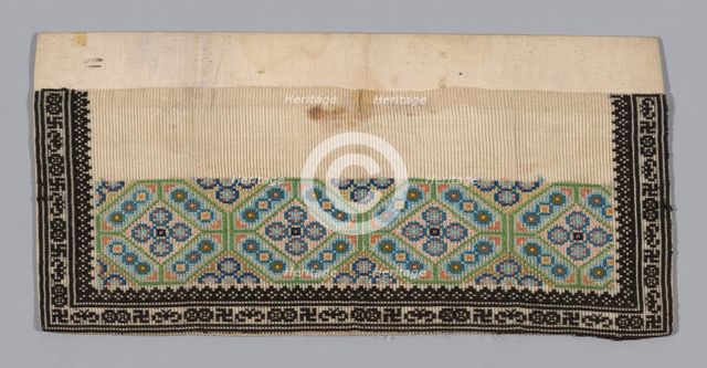 Trouser Band, China, Qing dynasty (1644-1911), 1875/1900. Creator: Unknown.