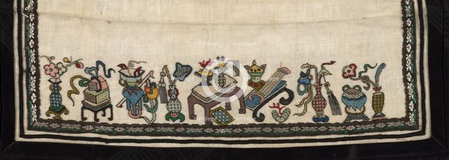 Trouser Band, China, Qing dynasty (1644-1911), 1875/1900. Creator: Unknown.