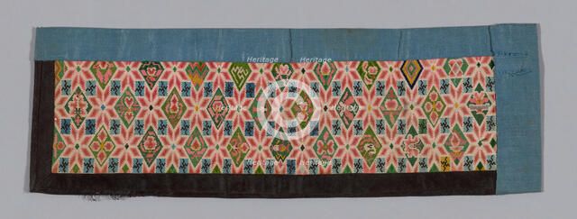 Trouser Band, China, Qing dynasty (1644-1911), 1875/1900. Creator: Unknown.