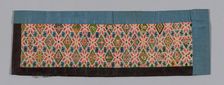 Trouser Band, China, Qing dynasty (1644-1911), 1875/1900. Creator: Unknown