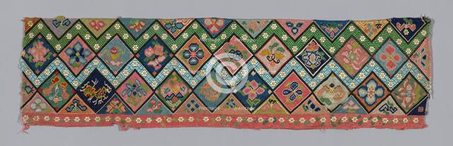 Trouser Band, China, Qing dynasty (1644-1911), 1875/1900. Creator: Unknown.