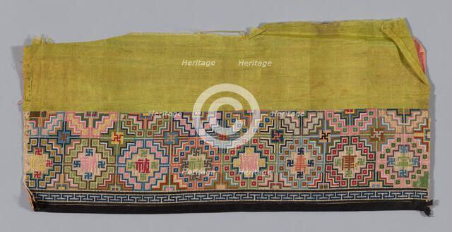 Trouser Band, China, Qing dynasty (1644-1911), 1875/1900. Creator: Unknown.