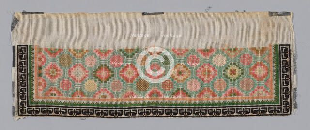 Trouser Band, China, Qing dynasty (1644-1911), 1875/1900. Creator: Unknown.