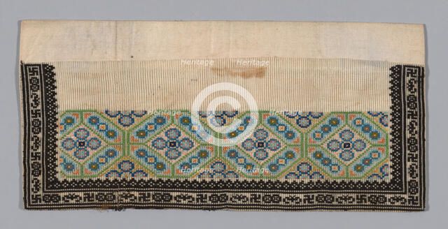 Trouser Band, China, Qing dynasty (1644-1911), 1875/1900. Creator: Unknown.