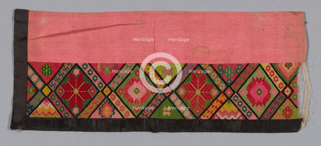 Trouser Band, China, Qing dynasty (1644-1911), 1875/1900. Creator: Unknown.