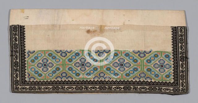 Trouser Band, China, Qing dynasty (1644-1911), 1875/1900. Creator: Unknown.