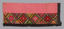 Trouser Band, China, Qing dynasty (1644-1911), 1875/1900. Creator: Unknown