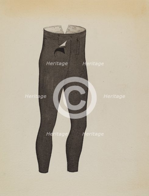 Trousers, 1935/1942. Creator: Creighton Kay-Scott.