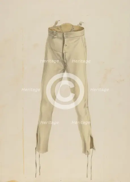 Trousers, 1935/1942. Creator: Daniel Marshack.