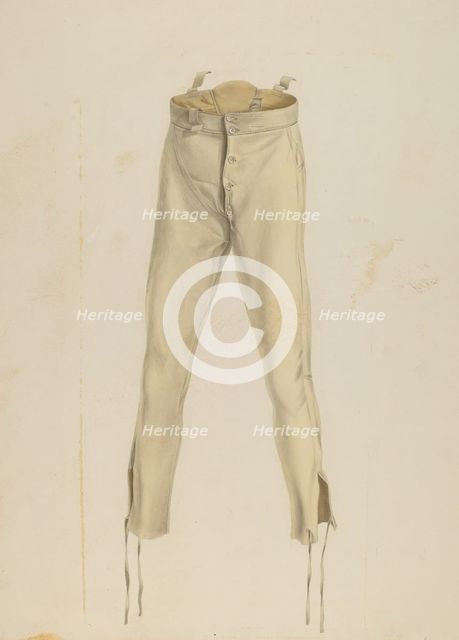 Trousers, 1935/1942. Creator: Daniel Marshack.