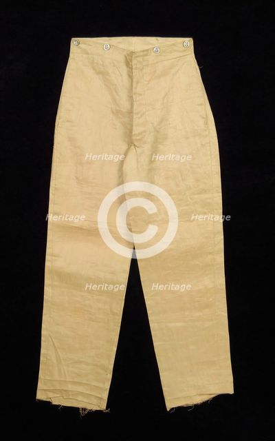Trousers, American, 1856. Creator: Unknown.