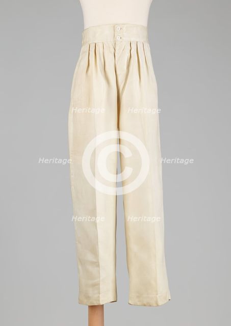Trousers, American, 1865. Creator: Unknown.