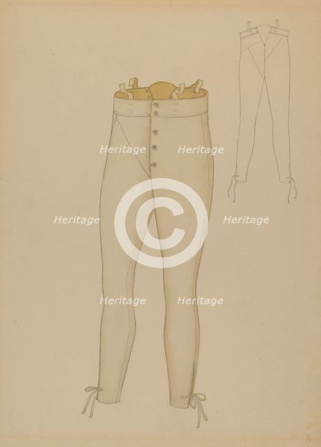 Trousers, c. 1937. Creator: Henry De Wolfe.