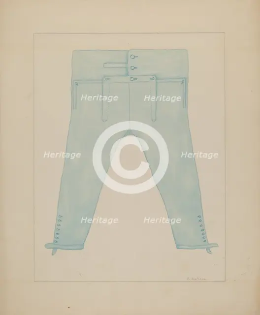 Trousers, c. 1941. Creator: Frederick Jackson.