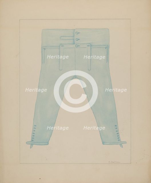 Trousers, c. 1941. Creator: Frederick Jackson.