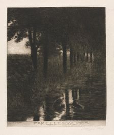 Trout Pond. Creator: Franz von Stuck (German, 1863-1928)