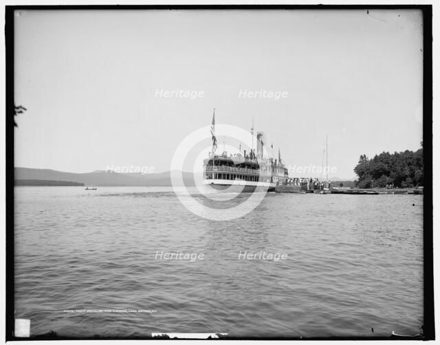 Trout Pavilion and landing, Lake George, N.Y., between 1900 and 1910. Creator: Unknown.