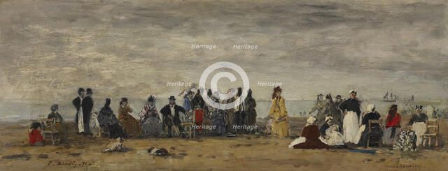 Trouville, 1871. Creator: Eugene Louis Boudin.