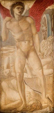Troy Triptych - Study for Love subduing Oblivion, 1875. Creator: Sir Edward Coley Burne-Jones