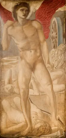 Troy Triptych - Study for Love subduing Oblivion, 1875. Creator: Sir Edward Coley Burne-Jones