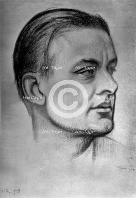 'TS Eliot, American born British poet dramatist and critic', 1933. Artist: William Rothenstein.