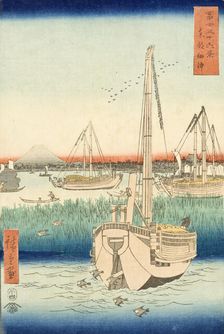 Tsukuda in the Eastern Capital, c1858. Creator: Ando Hiroshige
