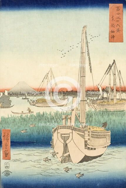Tsukuda in the Eastern Capital, c1858. Creator: Ando Hiroshige.