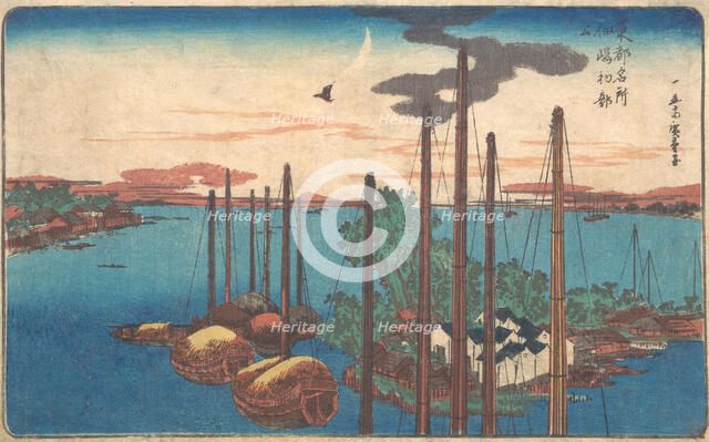 Tsukudajima Hatsu Hototogisu, probably 1830., probably 1830. Creator: Ando Hiroshige.