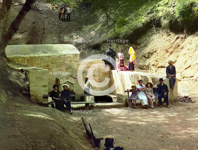 Tsagvery spring, between 1905 and 1915. Creator: Sergey Mikhaylovich Prokudin-Gorsky.