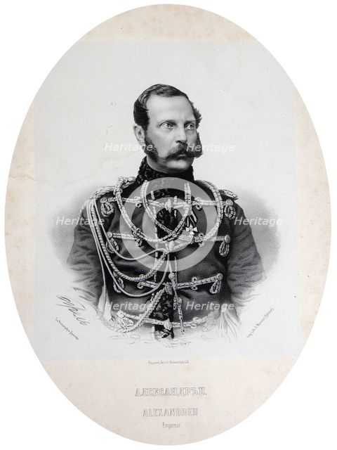 Tsar Alexander II of Russia, 1860s. Artist: Unknown