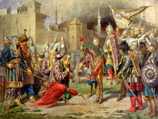 Tsar Ivan IV Conquering Kazan in 1552 1880. Artist: Aleksey Kivshenko