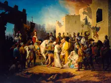 Tsar Ivan IV Conquering Kazan in 1552 1894. Artist: Pyotr Shamshin