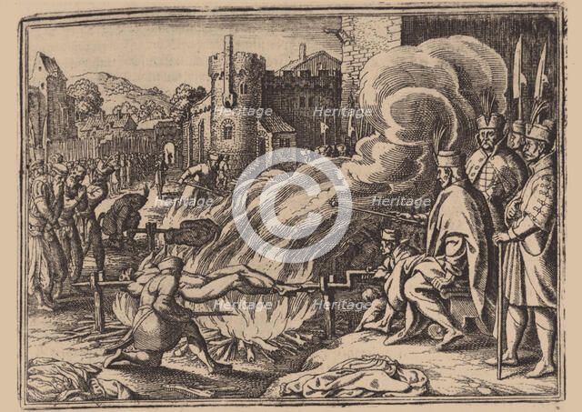 Tsar Ivan the Terrible tortures his rivals in Livonia, 17th century. Artist: Anonymous  